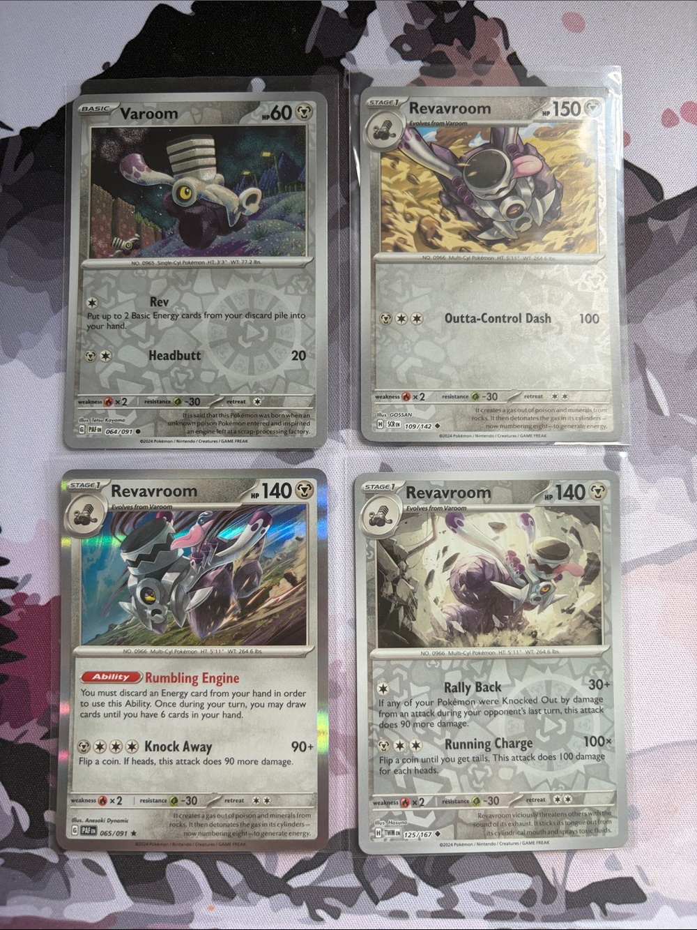 Varoom & Revavroom Pokémon Evolution Card Lot ⚙️ | 4 Cards ✨5/$25✨